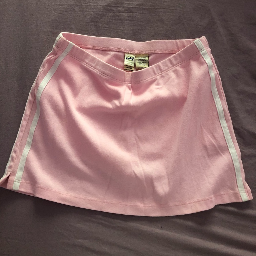 Light pink cotton athletic skirt